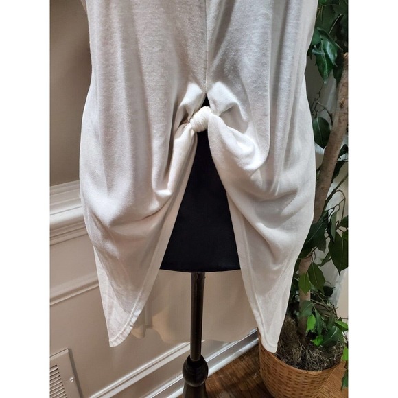 ASTR The Label Modal Blend Tie Knot Split Front High Low Style Tunic Tee Top XS - Picture 3 of 9